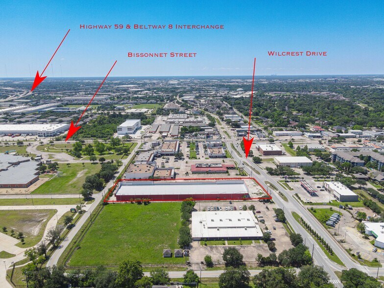 9433 Wilcrest Dr, Houston, TX à vendre - Aérien – Image 3 sur 10