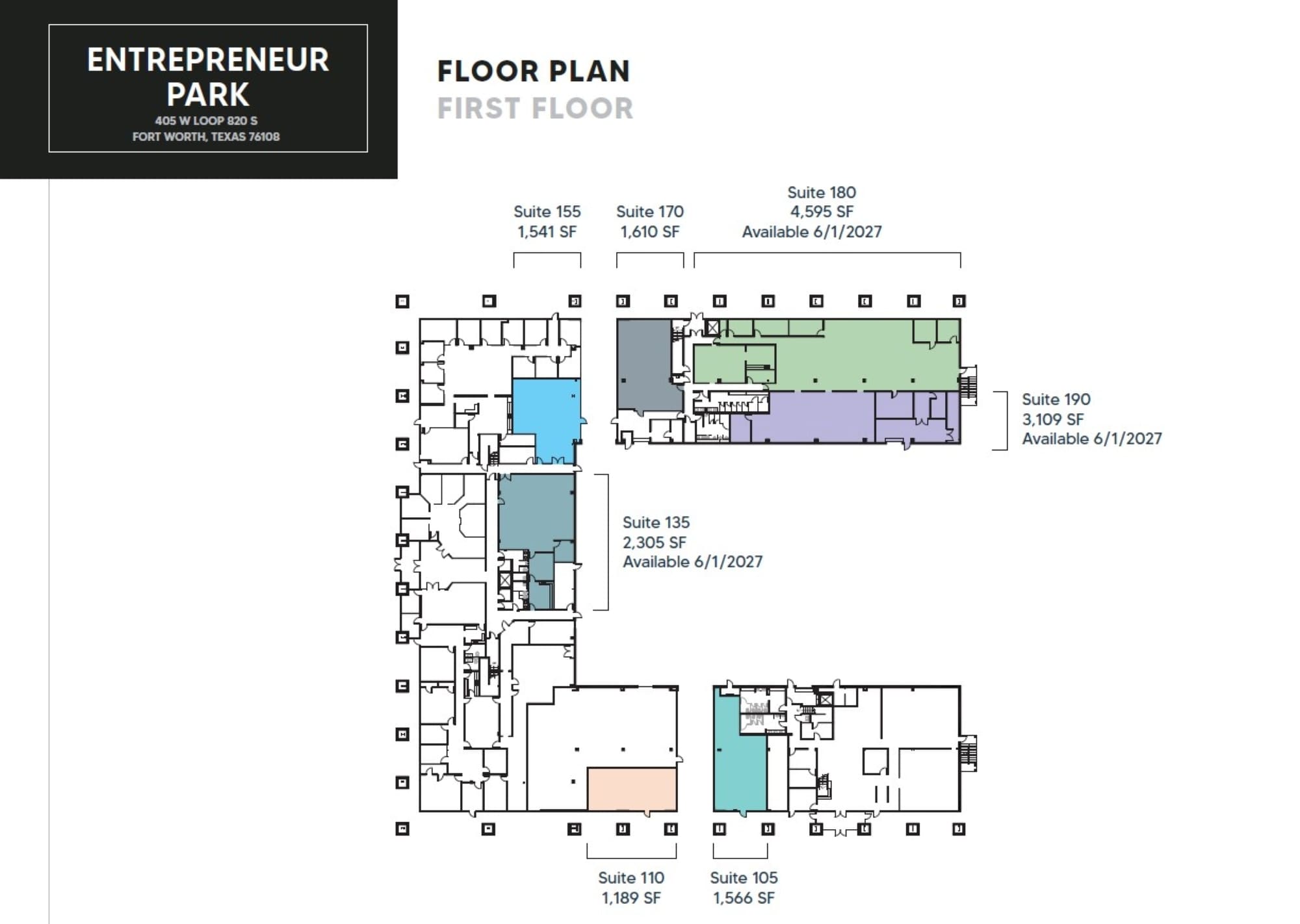 405 W Loop 820 S, Fort Worth, TX à louer Plan d’étage– Image 1 sur 1