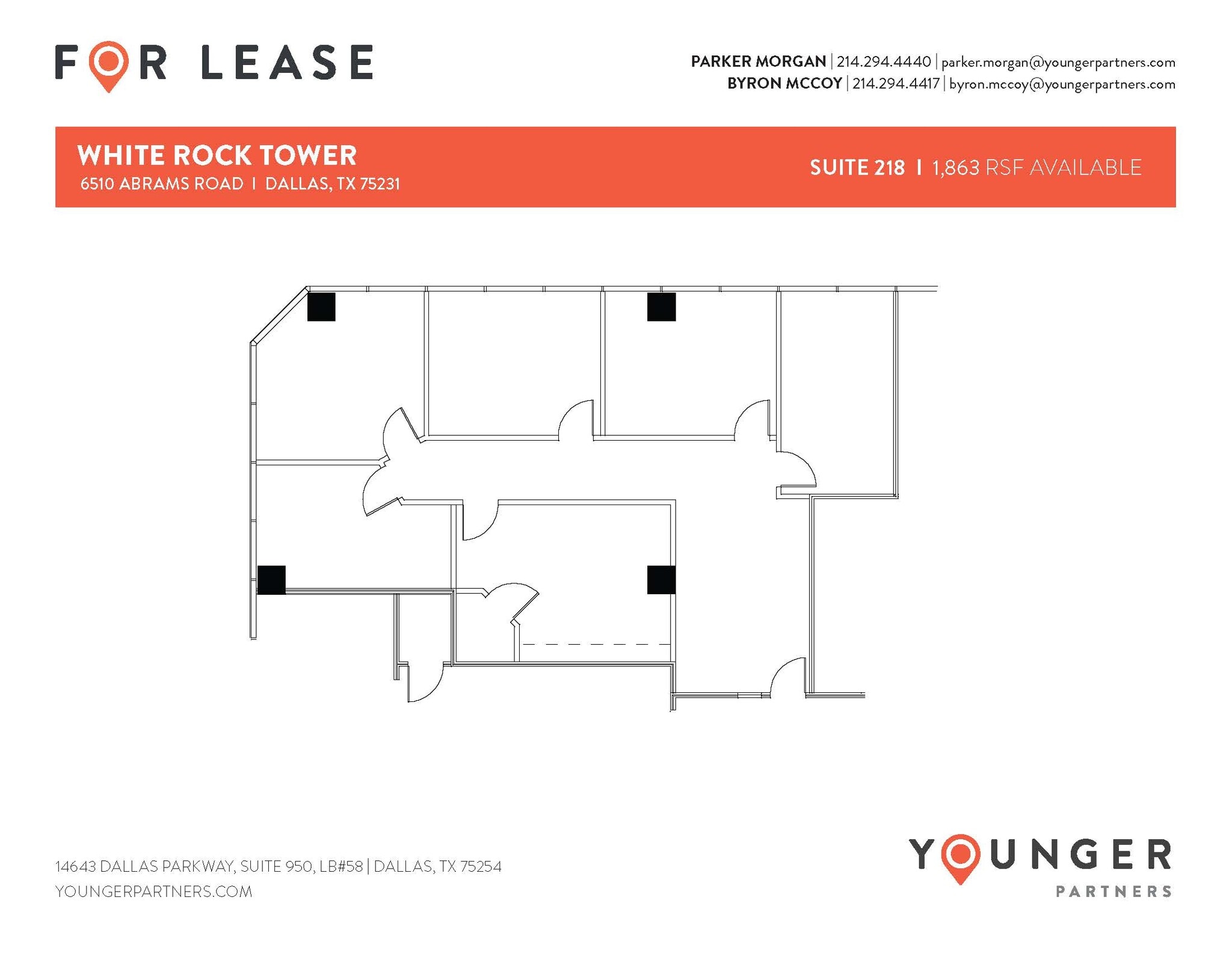 6510 Abrams Rd, Dallas, TX à louer Plan d’étage– Image 1 sur 1