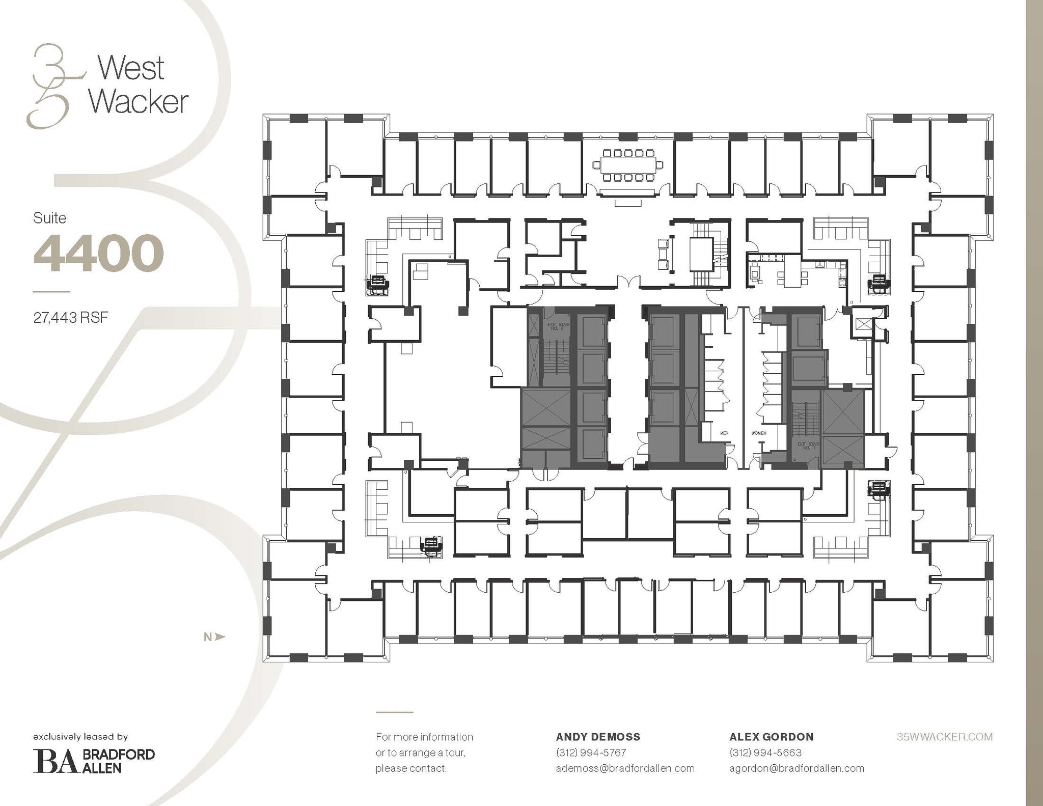 35 W Wacker Dr, Chicago, IL à louer Plan d’étage– Image 1 sur 4