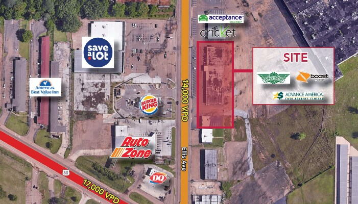 1410-1434 Ellis Ave, Jackson, MS à louer - Photo de l’immeuble – Image 2 sur 4