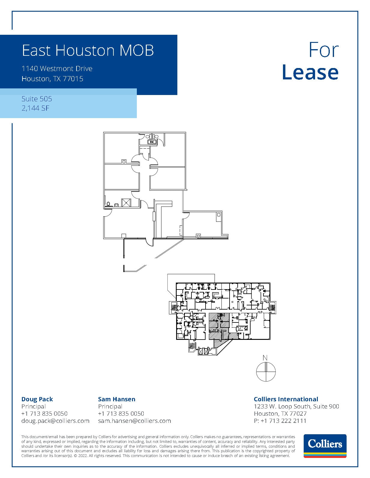 1140 Westmont Dr, Houston, TX à louer Plan d’étage– Image 1 sur 1