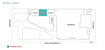 687 S Coast Hwy 101, Encinitas, CA à louer Plan d’étage– Image 2 sur 6