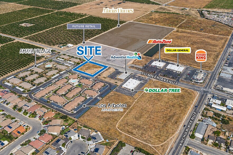 Commercial Land on Sumner Avenue, Orange Cove, CA à vendre - Photo de l’immeuble – Image 1 sur 2