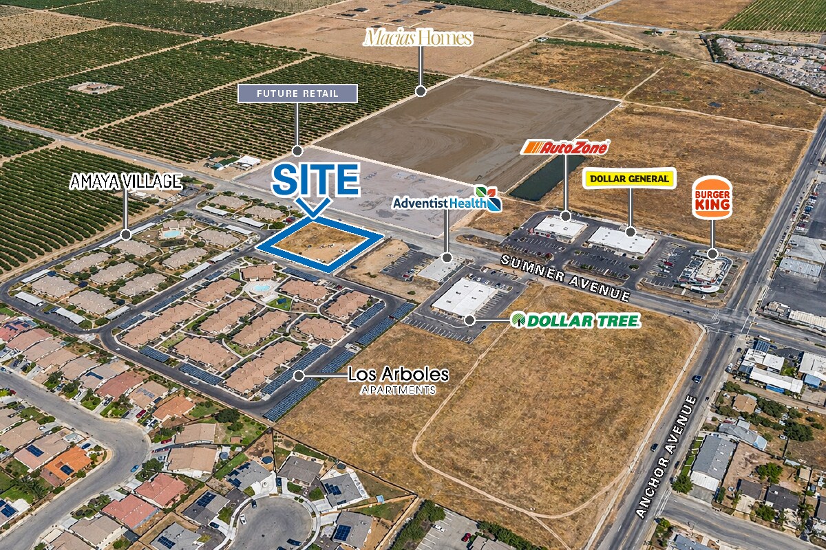 Commercial Land on Sumner Avenue, Orange Cove, CA à vendre Photo de l’immeuble– Image 1 sur 3