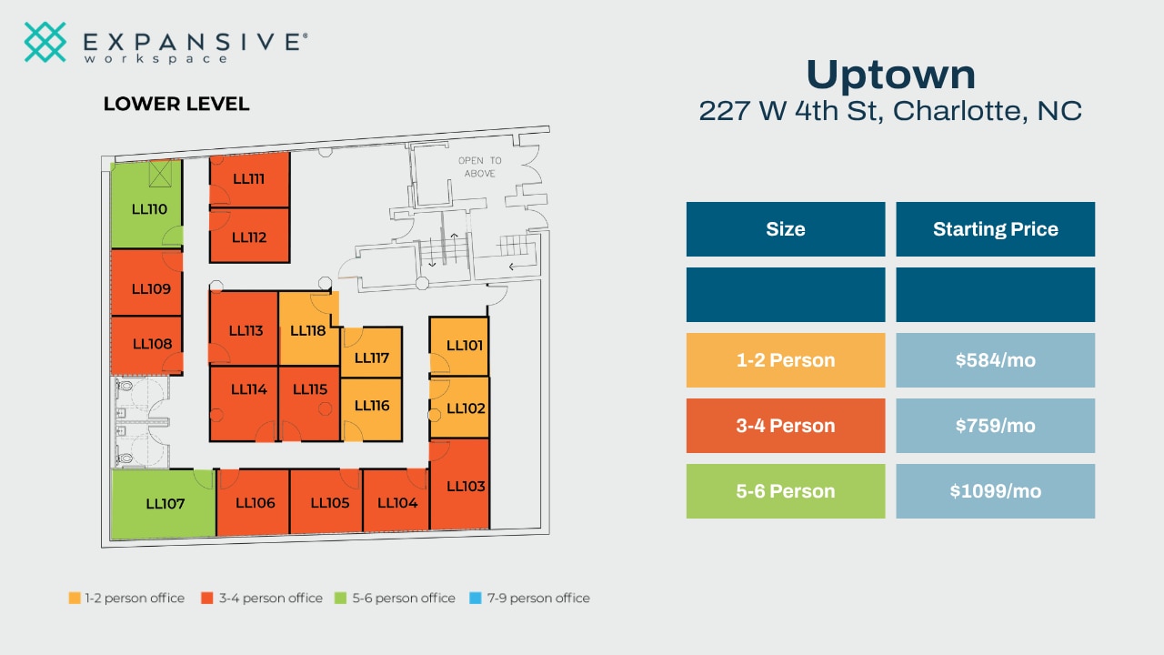 227 W 4th St, Charlotte, NC à louer Plan d’étage– Image 1 sur 6