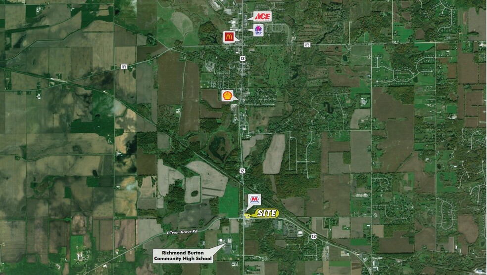 NEC of Route 12 & Route 31, Richmond, IL à louer - Aérien – Image 2 sur 3