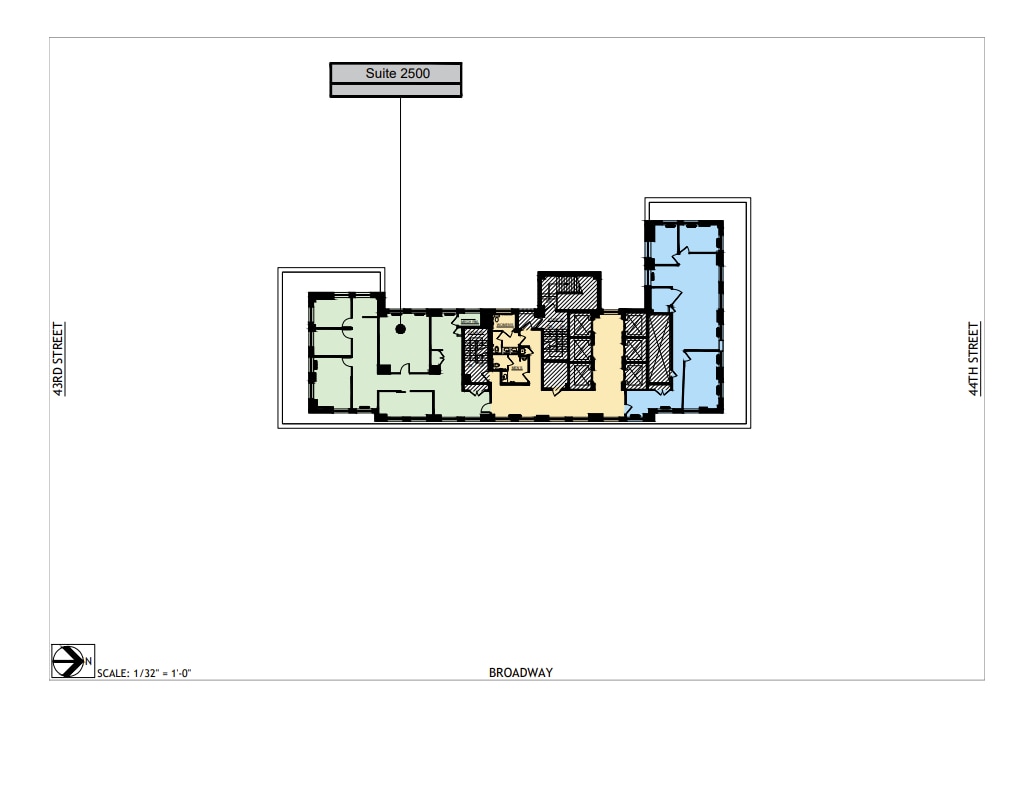 1501 Broadway, New York, NY à louer Plan d’étage– Image 1 sur 4