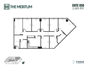 12221 Merit Dr, Dallas, TX à louer Plan d’étage– Image 1 sur 1