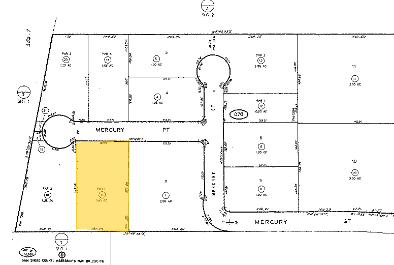 5160 Mercury Pt, San Diego, CA à louer - Plan cadastral – Image 2 sur 10