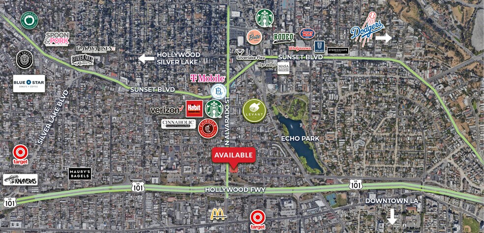 600-606 N Alvarado St, Los Angeles, CA à louer - Aérien – Image 2 sur 4