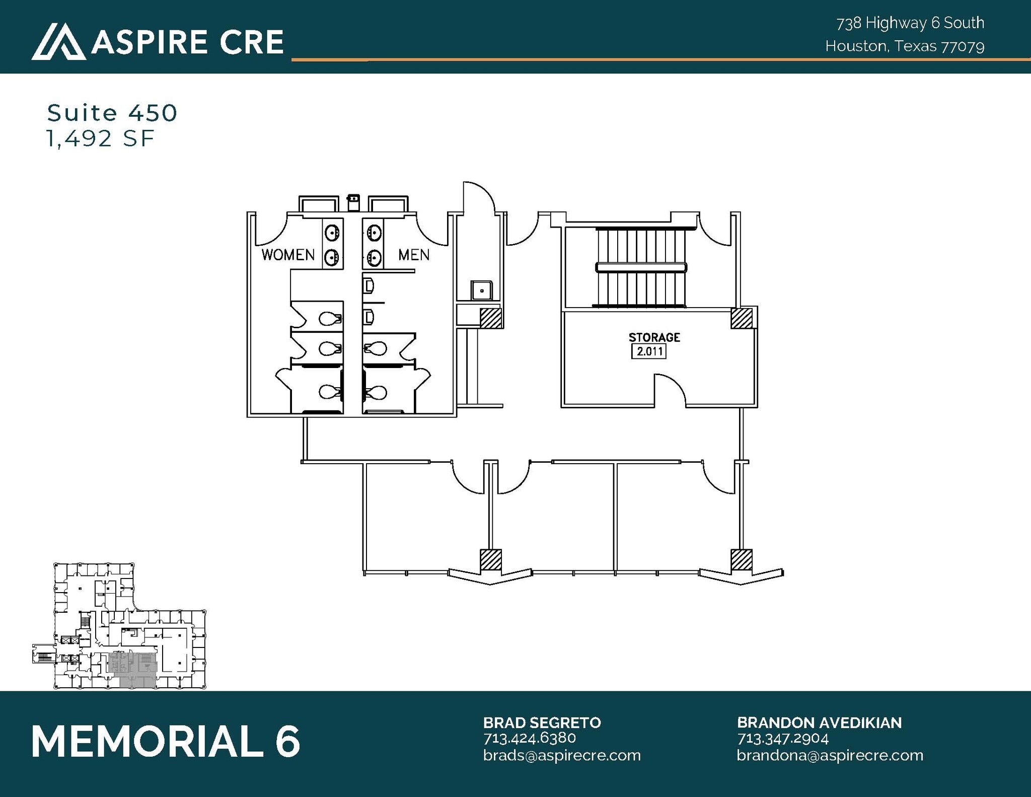 738 Highway 6 S, Houston, TX à louer Plan d’étage– Image 1 sur 1