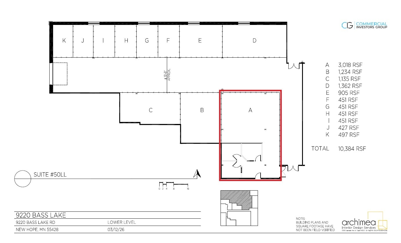 9220 Bass Lake Rd, New Hope, MN à louer Plan d’étage– Image 1 sur 1