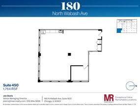 180 N Wabash Ave, Chicago, IL à louer Plan d’étage– Image 1 sur 5