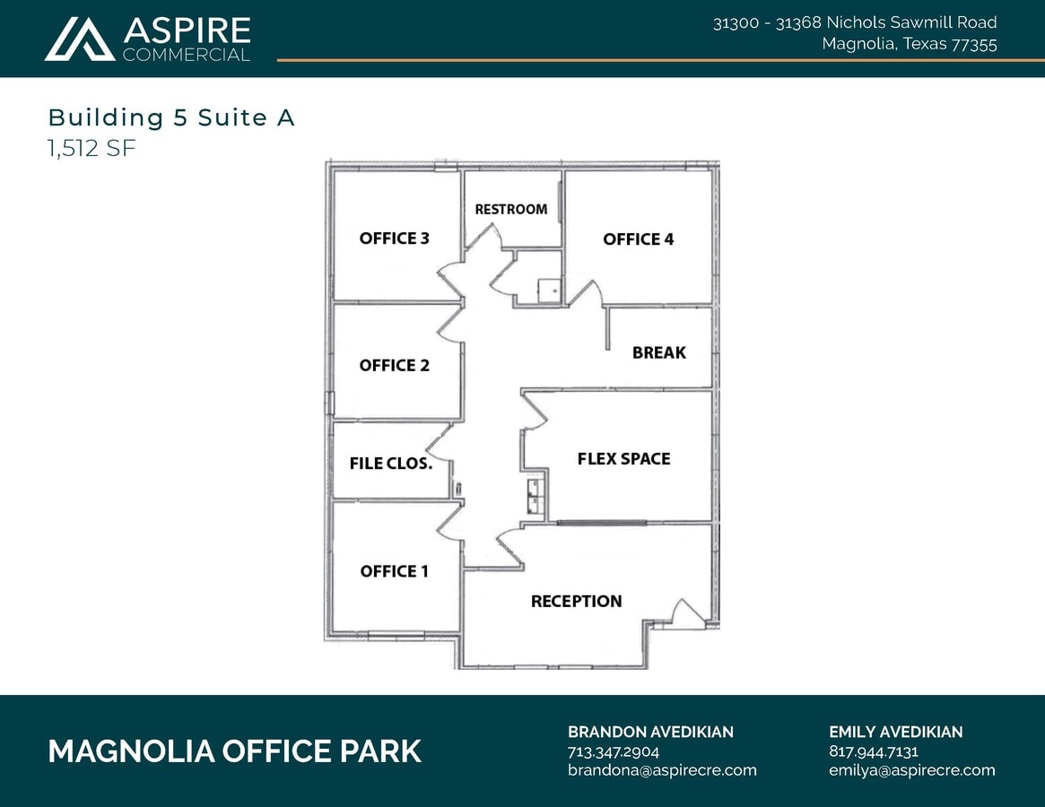 31300-31368 Nichols Sawmill Rd, Magnolia, TX 77355 - Lot 5A -  - Plan d’étage - Image 1 of 2