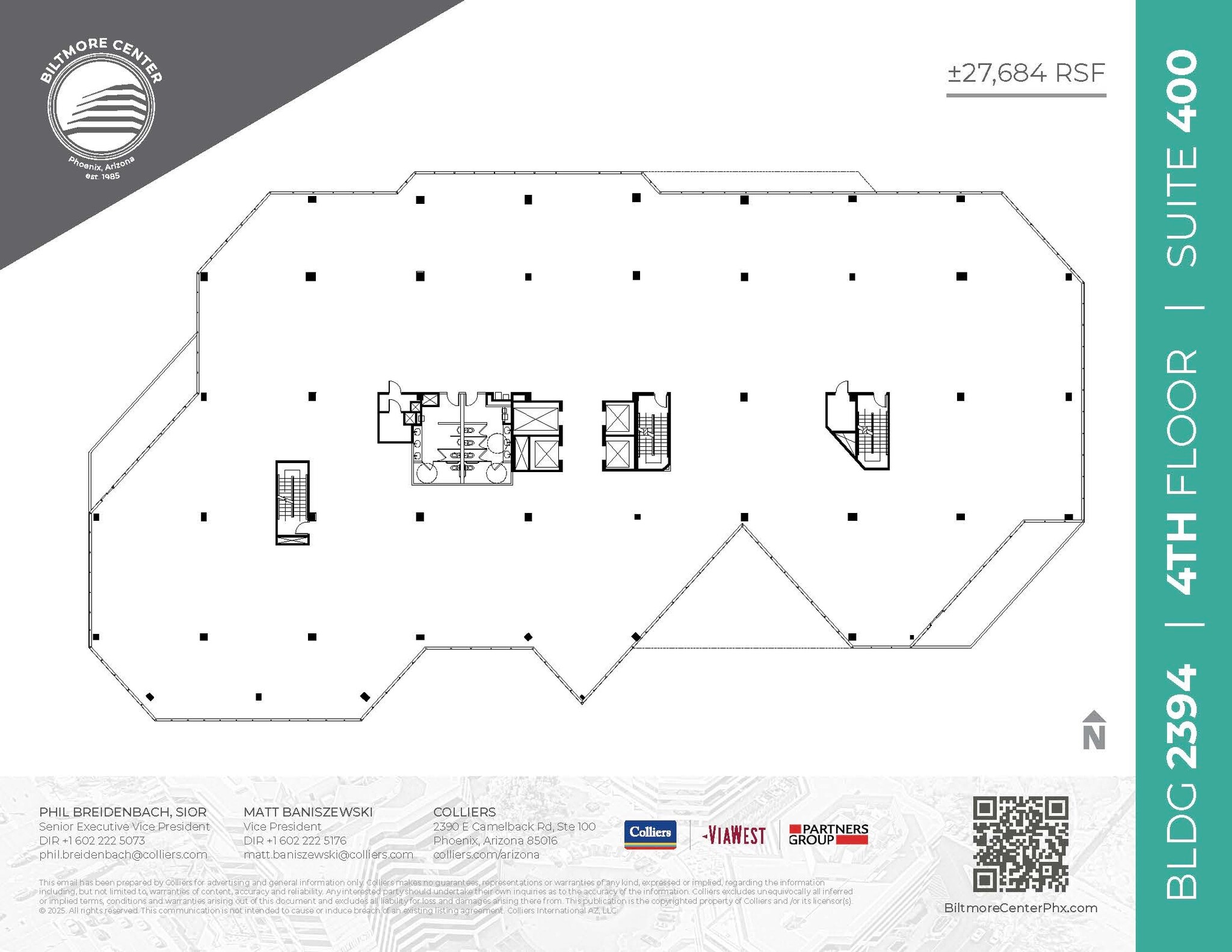 2398 E Camelback Rd, Phoenix, AZ à louer Plan d’étage– Image 1 sur 3