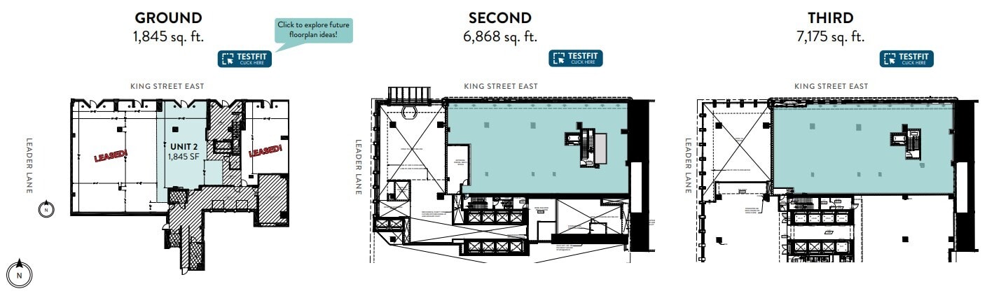 71-73 King St E, Toronto, ON à louer Plan d’étage– Image 1 sur 1