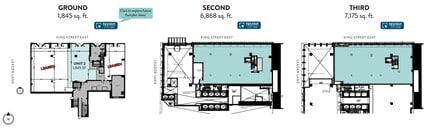 71-73 King St E, Toronto, ON à louer Plan d’étage– Image 1 sur 1