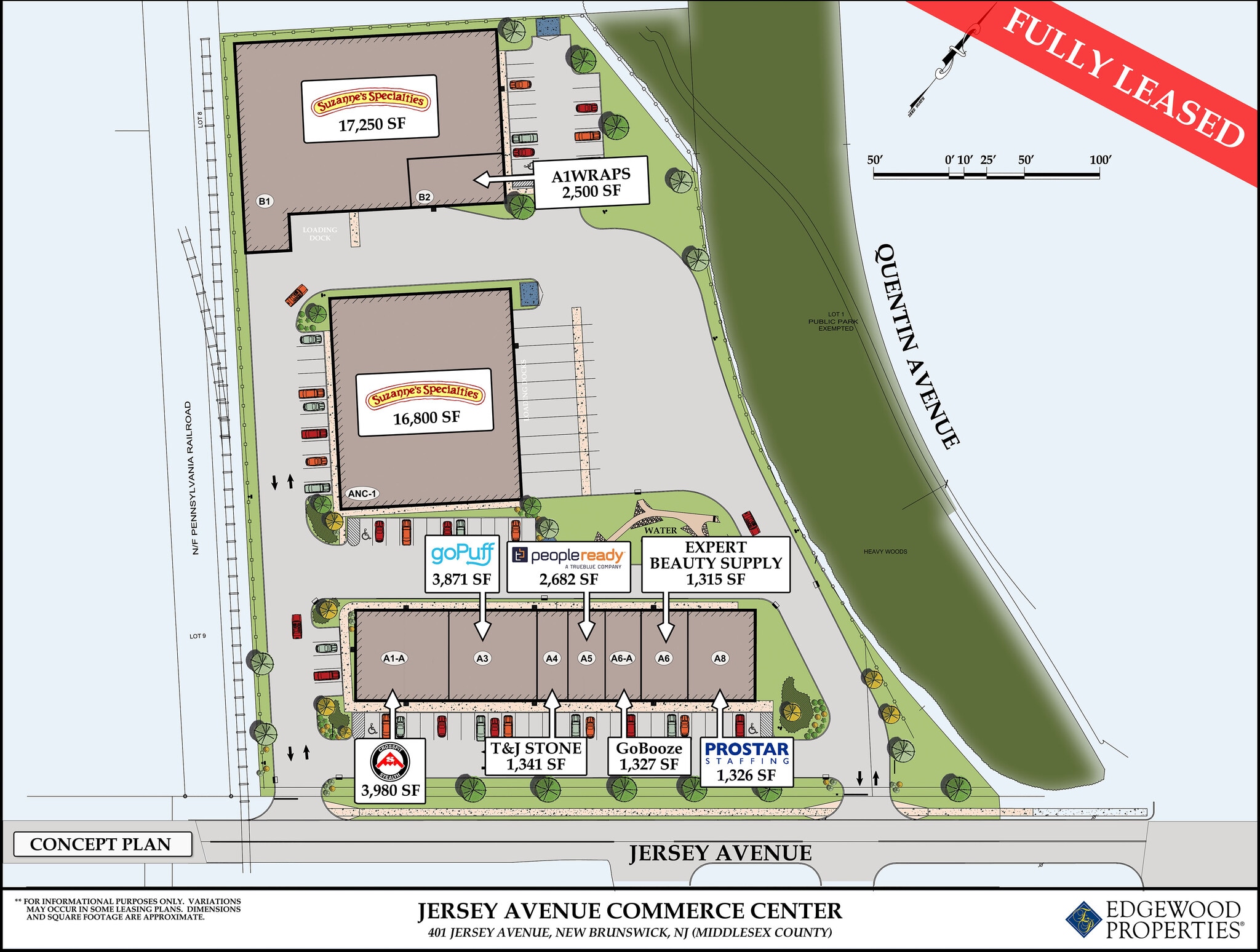 Jersey Ave, New Brunswick, NJ à louer Plan de site– Image 1 sur 1