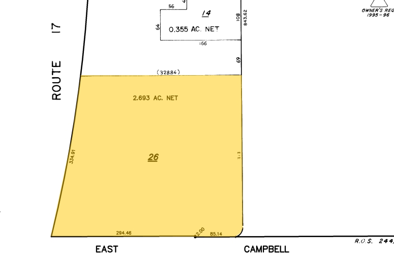 1999 S Bascom Ave, Campbell, CA à louer - Plan cadastral – Image 2 sur 6