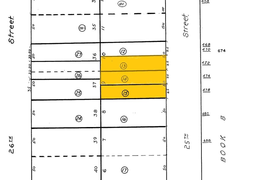 478 25th St, Oakland, CA à louer - Plan cadastral – Image 2 sur 3