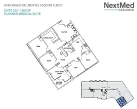 6183 Paseo del Norte, Carlsbad, CA à louer Plan d’étage– Image 2 sur 2