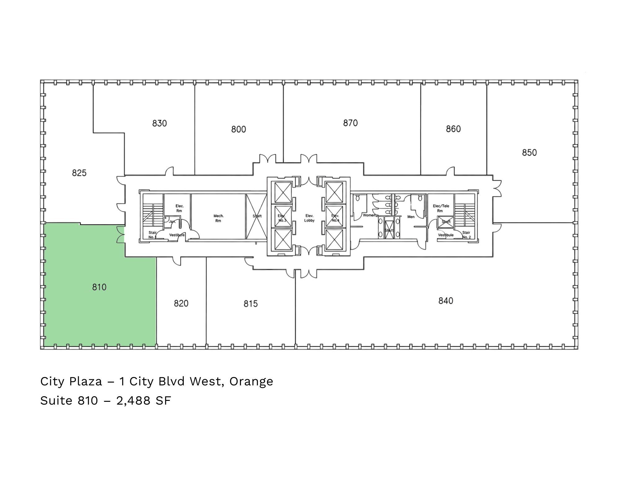 1 City Blvd W, Orange, CA à louer Plan d’étage– Image 1 sur 5
