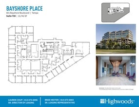 601 Bayshore Blvd, Tampa, FL à louer Plan de site– Image 2 sur 2