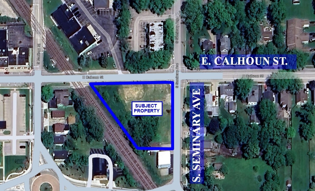 SWC of Calhoun Street and S. Seminary Ave., Woodstock, IL à vendre Aérien– Image 1 sur 5