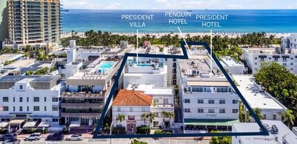 1418 Ocean Dr, Miami Beach, FL - VUE AÉRIENNE vue de carte