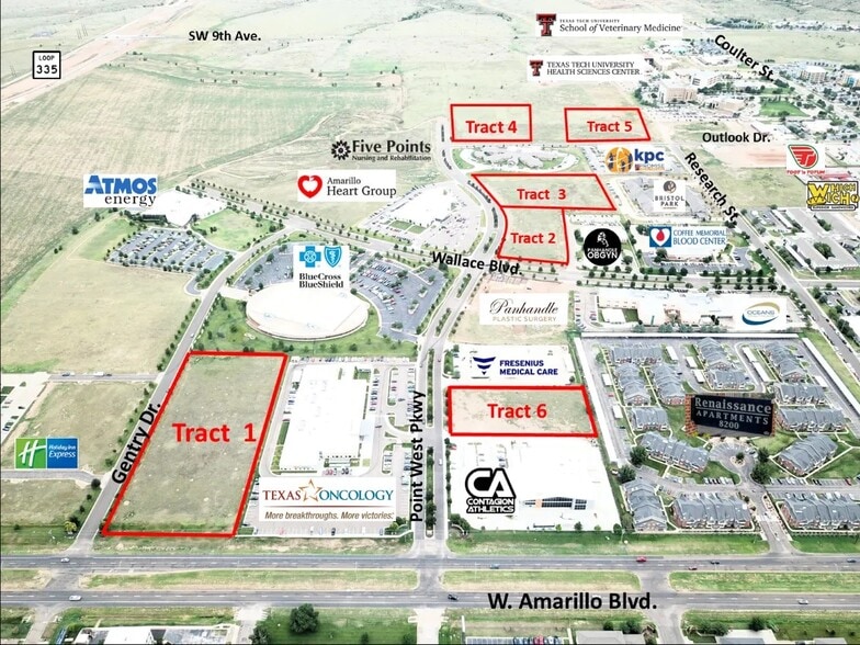Wallace Blvd, Amarillo, TX à vendre - Aérien – Image 2 sur 4