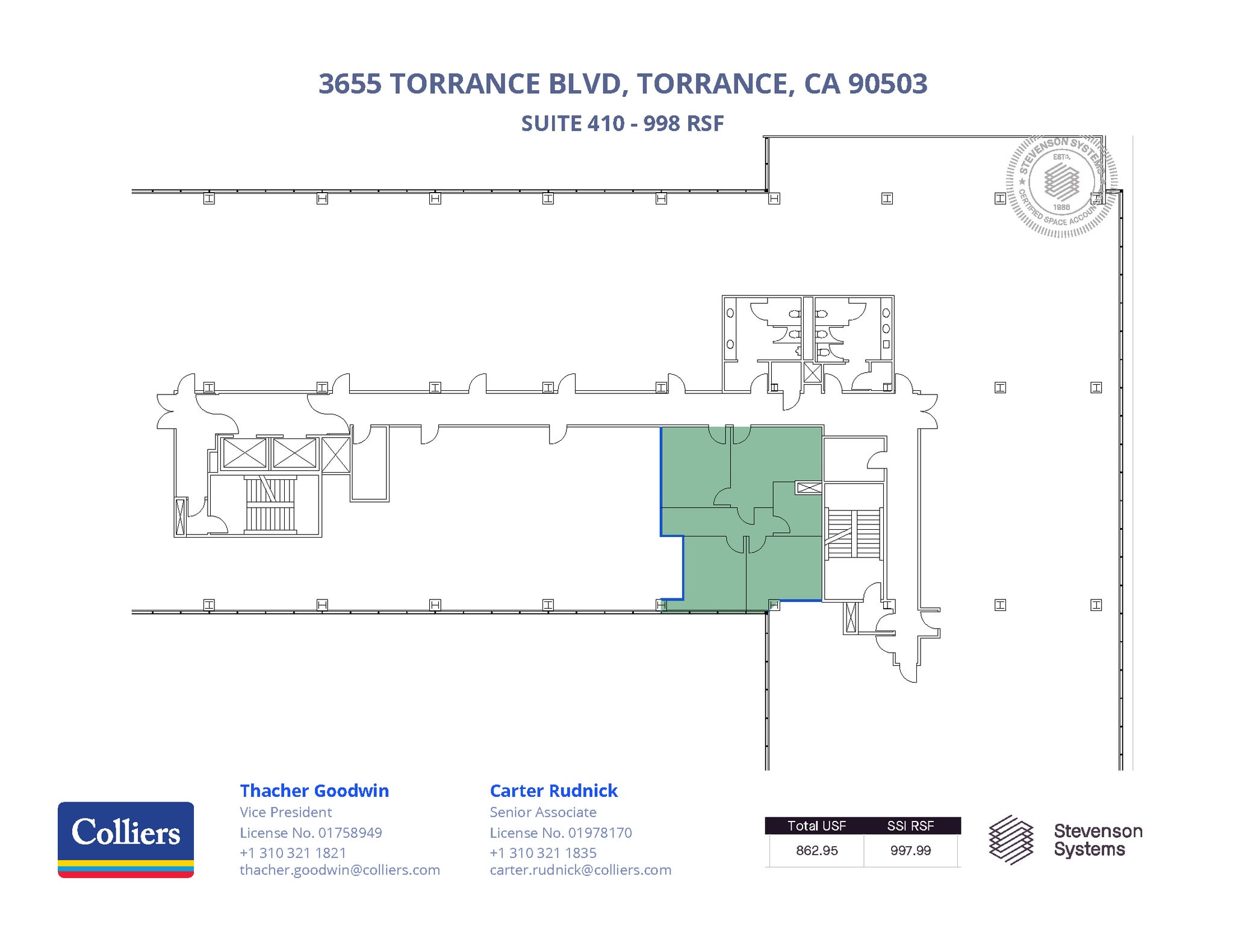 3655 Torrance Blvd, Torrance, CA à louer Plan d’étage– Image 1 sur 1