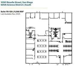 11555 Sorrento Valley Rd, San Diego, CA à louer Plan d’étage– Image 1 sur 1