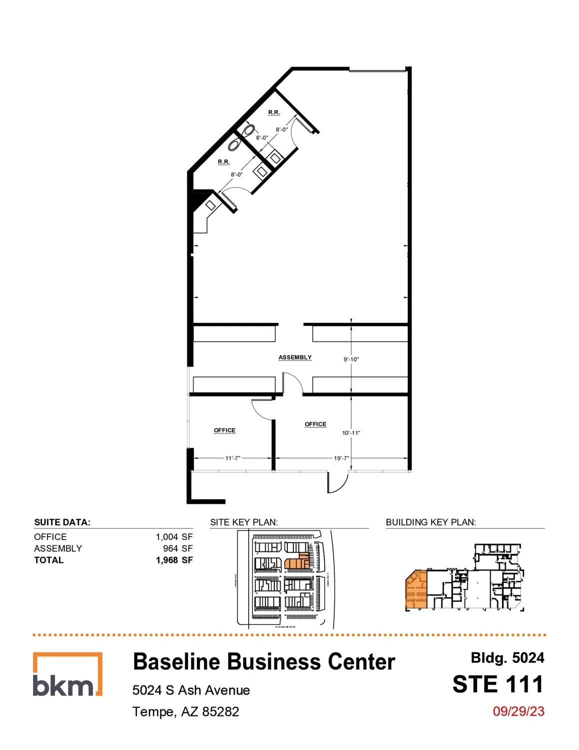 5024 S Ash Ave, Tempe, AZ à louer Plan d’étage– Image 1 sur 1