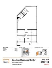 5024 S Ash Ave, Tempe, AZ à louer Plan d’étage– Image 1 sur 1