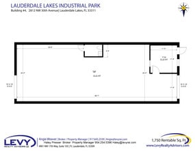 2696 NW 31st Ave, Lauderdale Lakes, FL à louer Plan d’étage– Image 2 sur 2