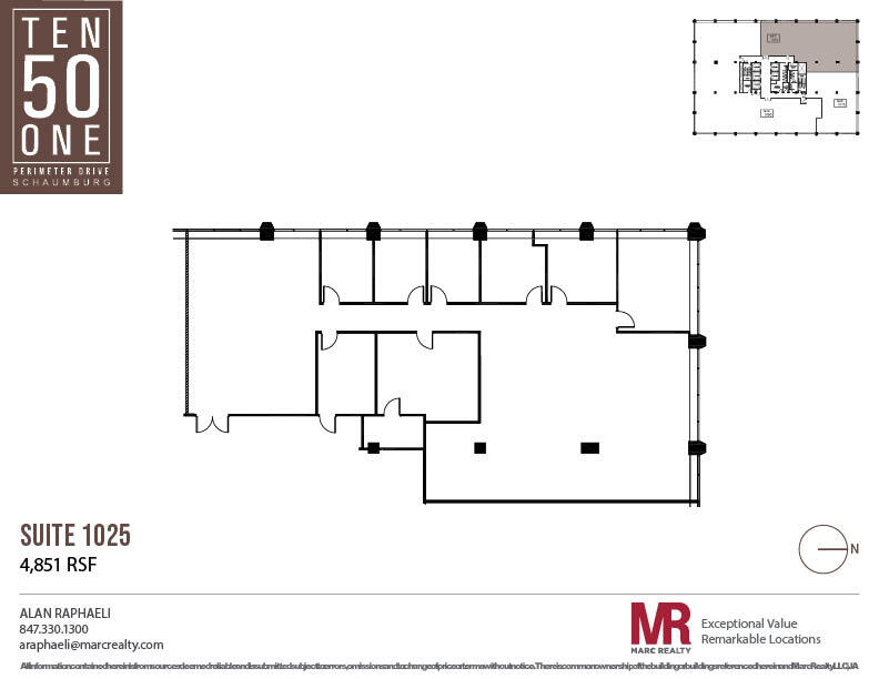 1051 Perimeter Dr, Schaumburg, IL à louer Plan d’étage– Image 1 sur 8