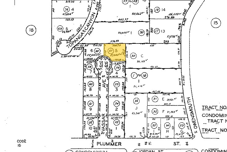 9566 Vassar Ave, Chatsworth, CA à louer - Plan cadastral – Image 2 sur 3