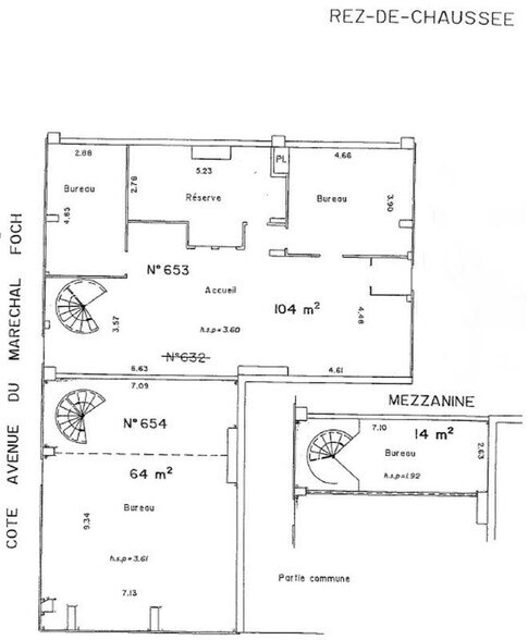 Industriel/Logistique dans Chatou à louer - Plan d’étage – Image 3 sur 4
