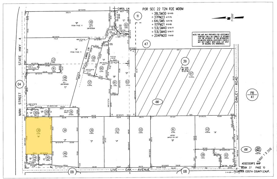 1625 Main St, Oakley, CA à louer - Plan cadastral – Image 2 sur 9
