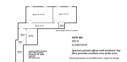 205 S Whiting St, Alexandria, VA à louer Plan d’étage– Image 1 sur 1