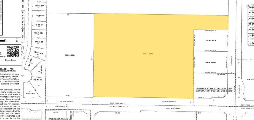 6750 W Van Buren St, Phoenix, AZ à louer - Plan cadastral – Image 2 sur 6