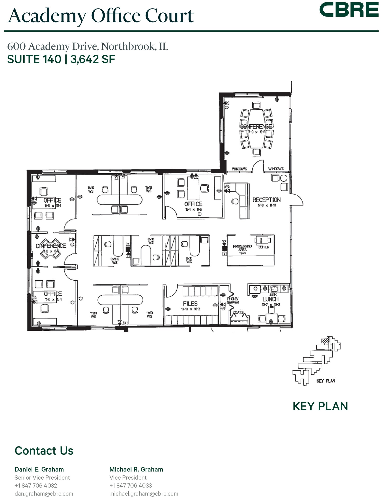 600-650 Academy Dr, Northbrook, IL à louer Plan d’étage– Image 1 sur 1