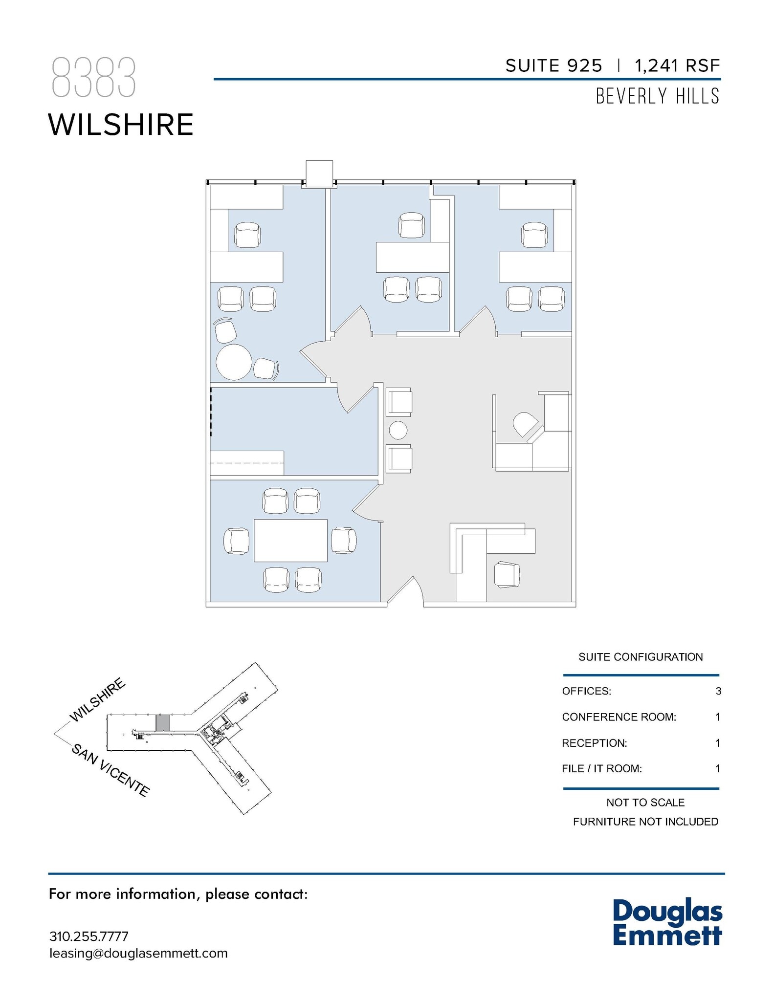 8383 Wilshire Blvd, Beverly Hills, CA à louer Plan d’étage– Image 1 sur 1
