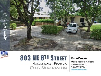 Plus de détails pour 803 NE 8th St, Hallandale Beach, FL - Logement à vendre