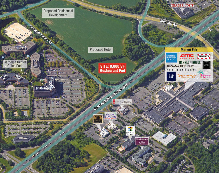 Route 1 & Carnegie Center Dr, West Windsor, NJ à louer - Aérien – Image 2 sur 3