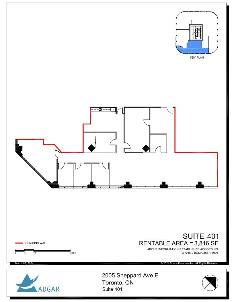2001 Sheppard Ave E, Toronto, ON à louer Plan d’étage– Image 1 sur 1