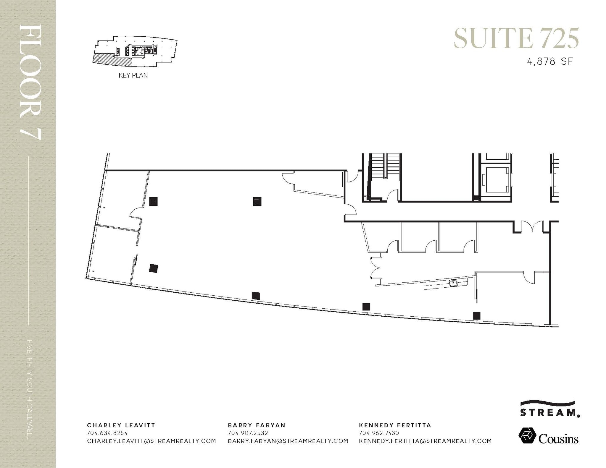 550 S Caldwell St, Charlotte, NC à louer Plan d’étage– Image 1 sur 1