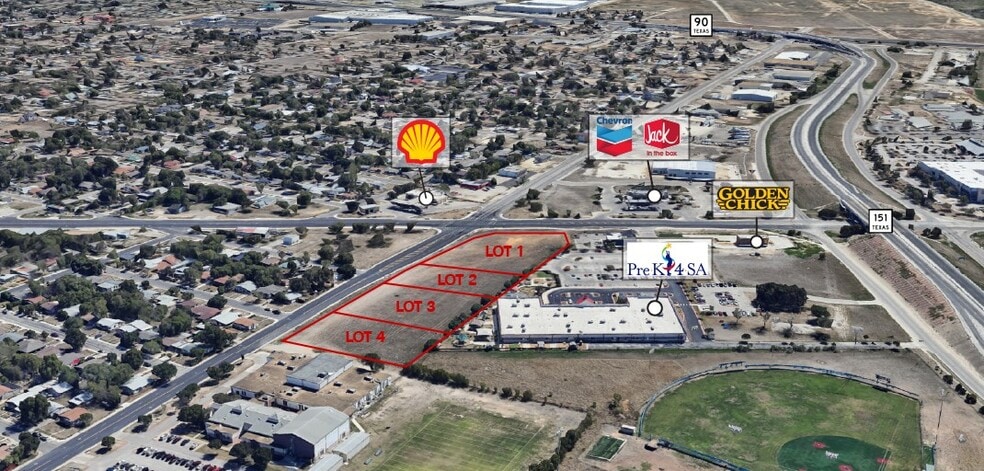 Old Hwy 90 W & S Acme Rd, San Antonio, TX à vendre - Aérien – Image 1 sur 6