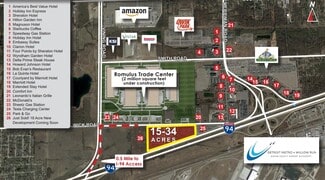 Plus de détails pour 15 Acres Wick Rd, Romulus, MI - Terrain à vendre